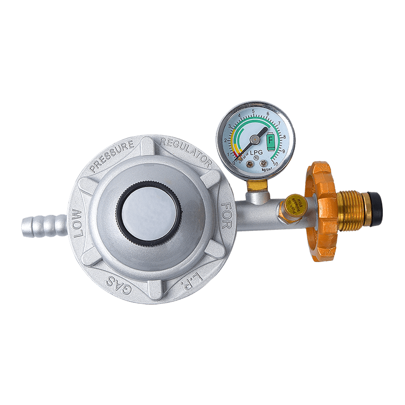 Brass connect low pressure gas regulator lpg regulator with meter